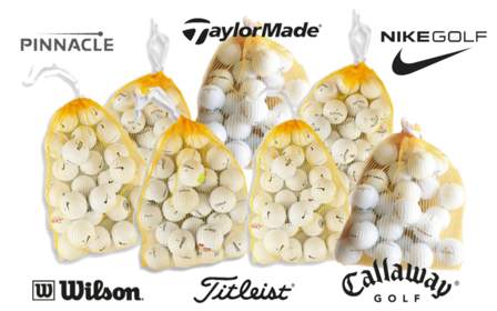 150 Golfballen inclusief gratis verzending - Lakeballs van: Titleist - Nike - Callaway - Wilson - Taylormade - Pinnacle