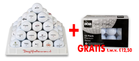 200 Golfballen mix + GRATIS  Dozijn Best Of Balls