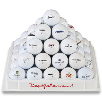 50 Golfballen mix plus 25 tees