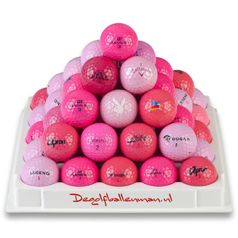  Golfballen Roze - 100 stuks
