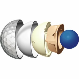 6 Dozijn Mizuno JPX Platinum Golfballen