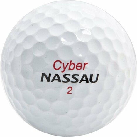 Nassau Cyber Goflballen met logo