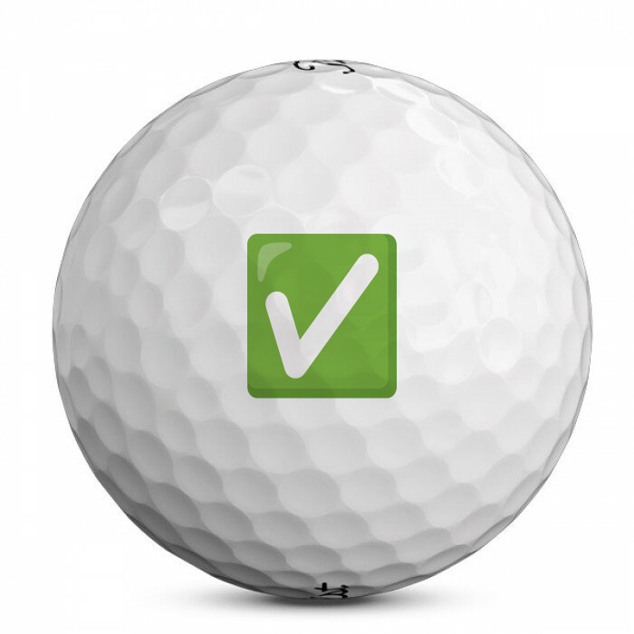 Checkmark golfball